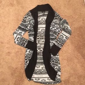 Aztec black and grey cardigan !!